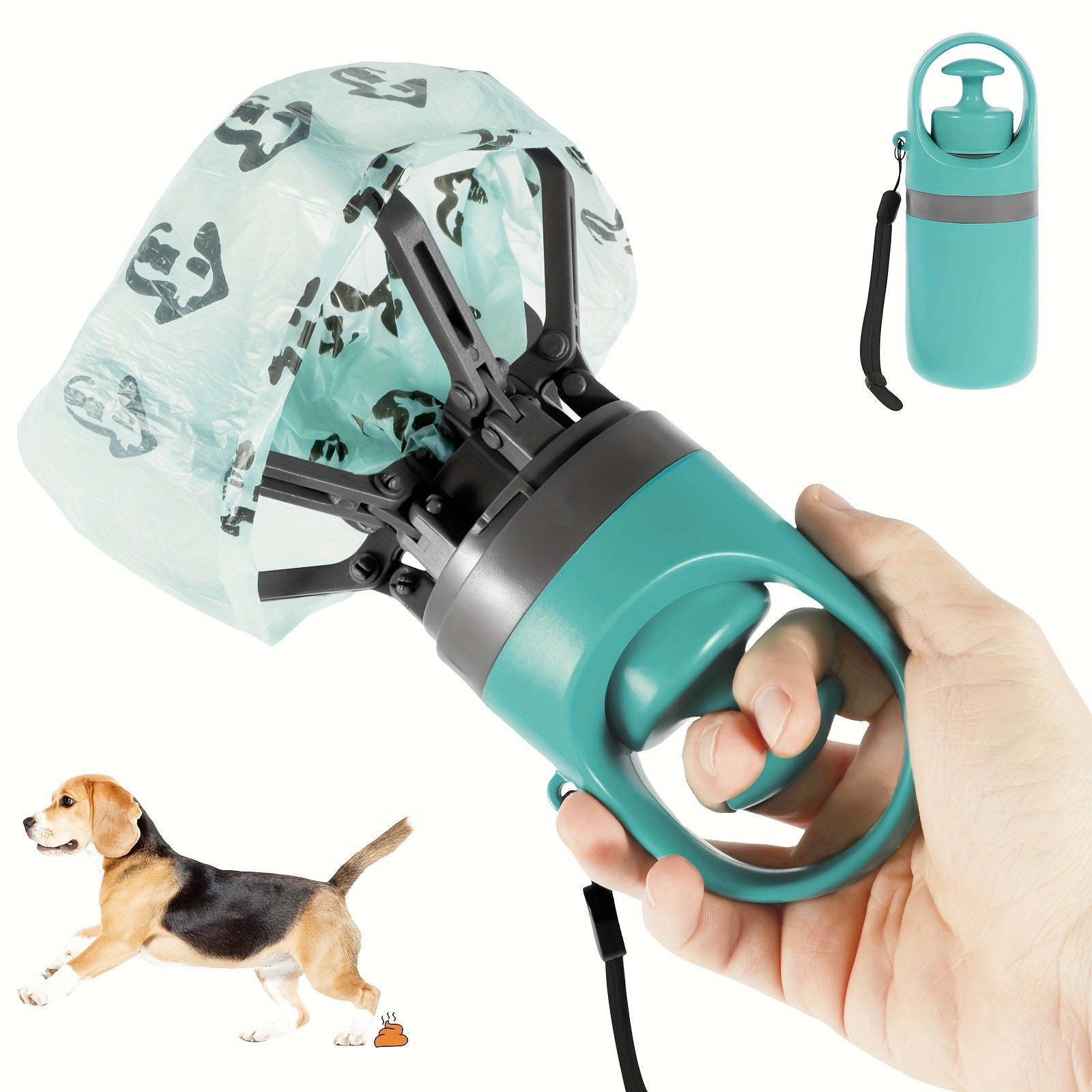 Portable Six-Claw Dog Waste Picker