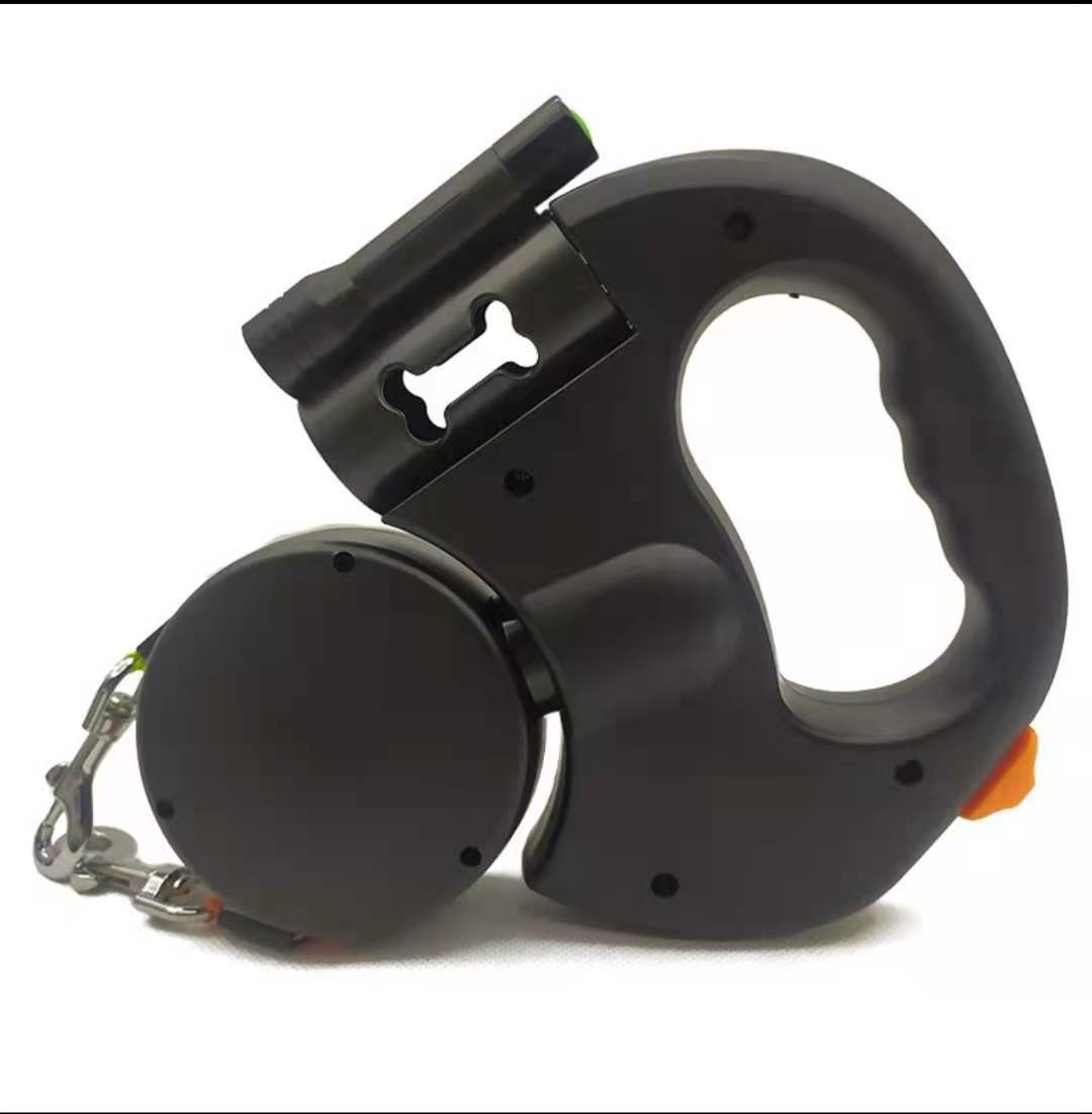 Dual Retractable LED Dog Leash – Tangle-Free, Reflective & 360° Swivel