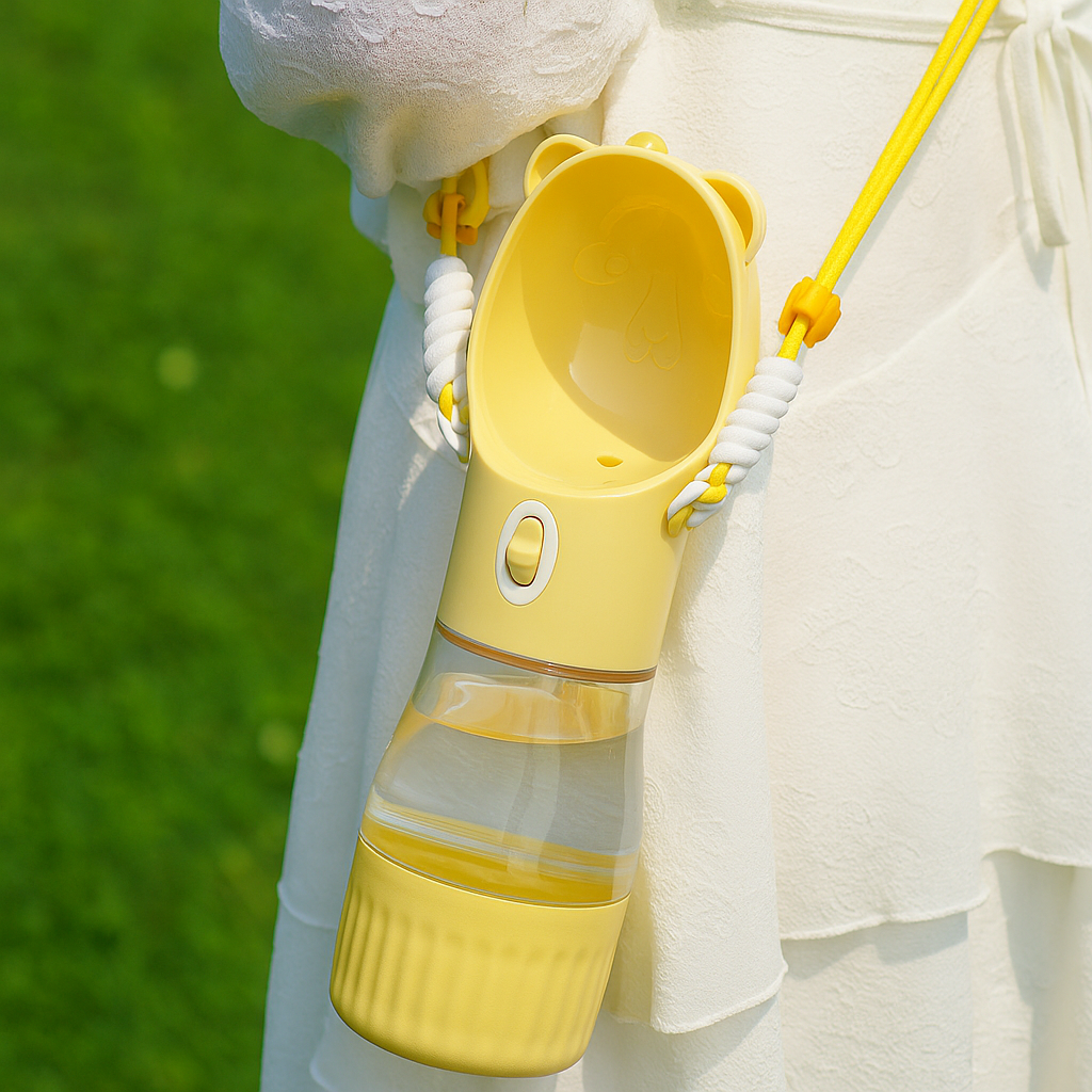 2-in-1 Portable Pet Water & Food Bottle