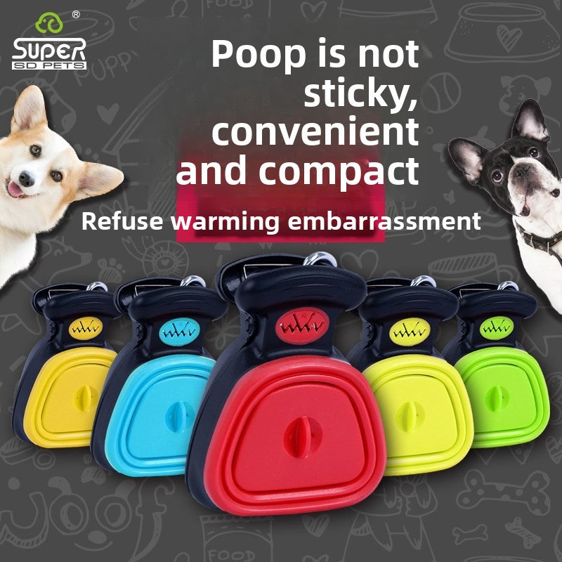 Portable folding dog litter box for going out